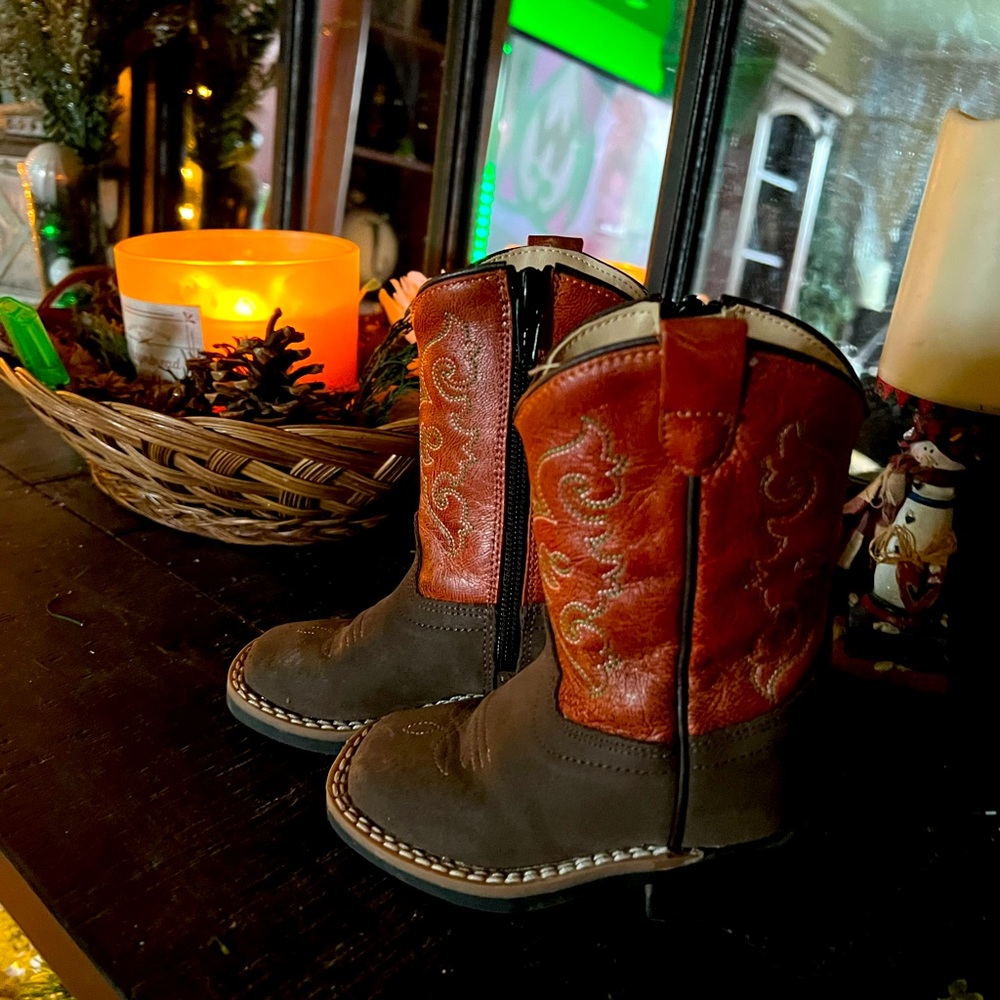 Old West Toddler Cowboy Boots size 4.0 D